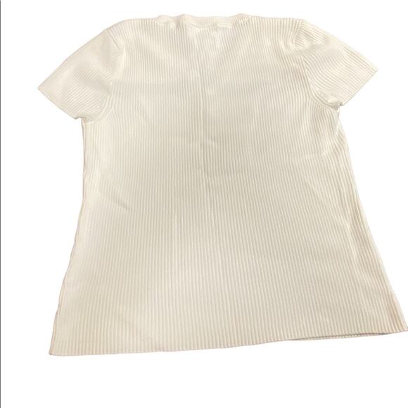 Tommy Hilfiger White Cotton Sweater with a tie front Womens XL - Picture 2 of 5